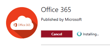 Office 365 Installing