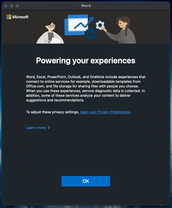 Microsoft Office 365 Connected Experiences