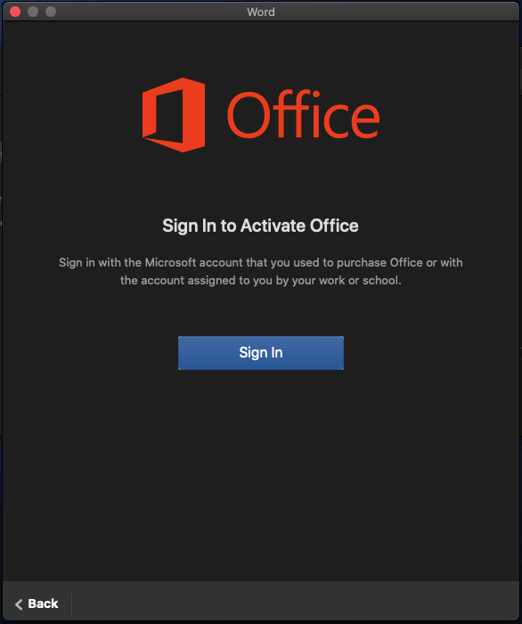 Office 365 sign in prompt